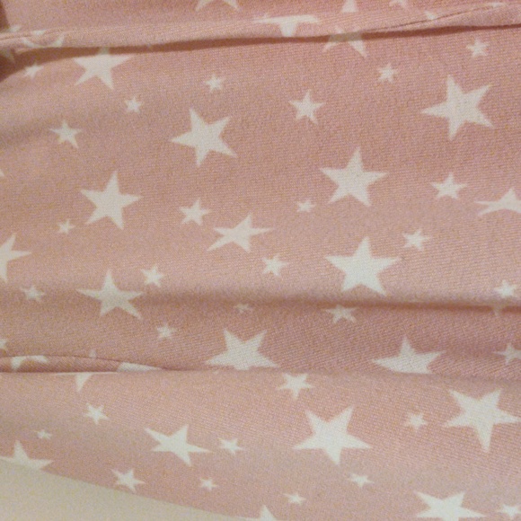 Lane Bryant Pink and white stars hooded sweatshirt size 22/24 - Picture 3 of 11
